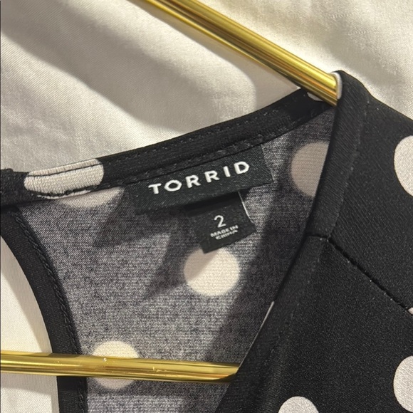Torrid Studio Knit Jumpsuit Black Polka Dot Size 2X (18/20) One Piece Romper - Picture 4 of 5